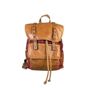 The Sak Backpack Womens Large Boho Woven Southwest‎ Faux Leather Bag Western